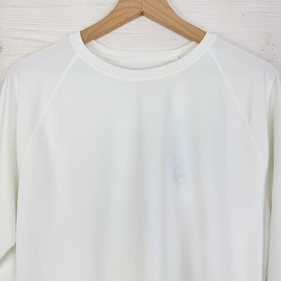 Solbari Long Sleeve Swim Rash Guard Shirt Womens XXL UPF 50+‎ White Comfort - Picture 3 of 16